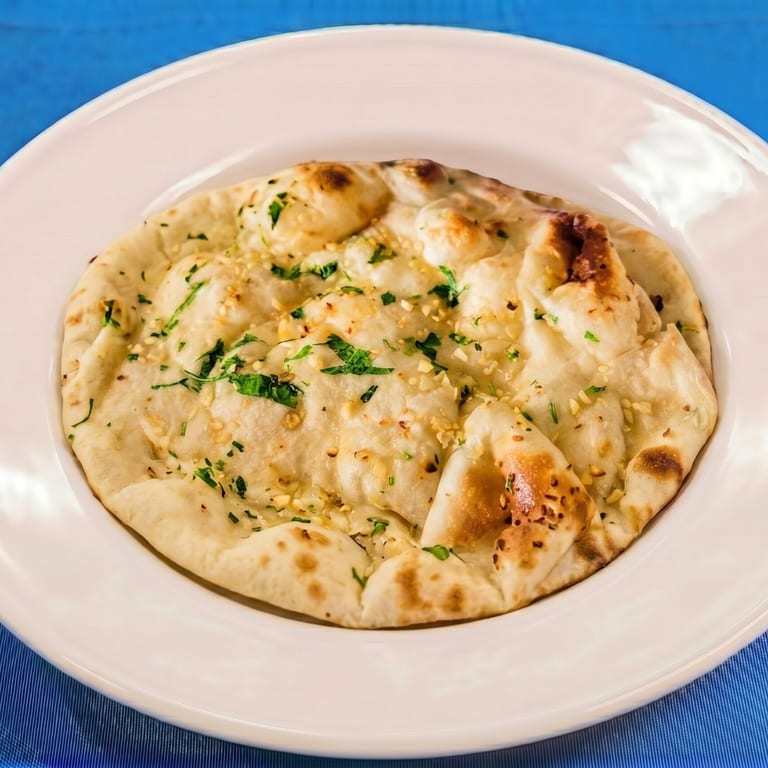 Delicious Garlic Naan Awaits