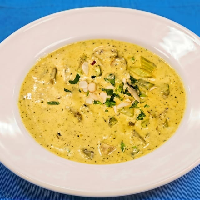 Asparagus Mushroom Korma.